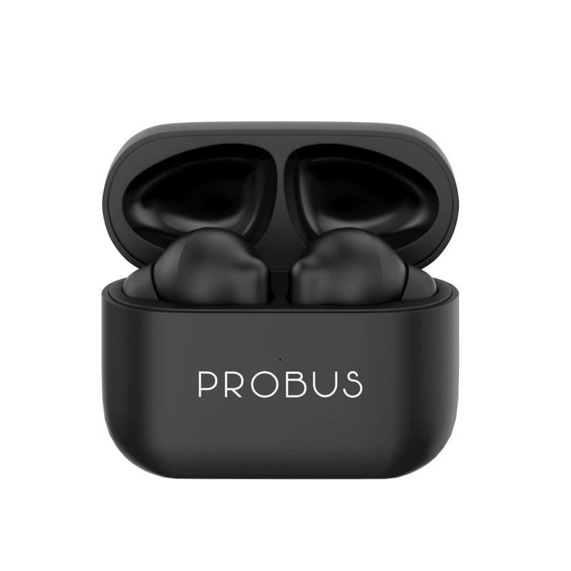 Probus Audio TWS True Wireless Earbuds Environment Noise Cancellation with Mic|18 hours Playtime Smart Touch|LightWeight|Sweatproof (A8-BL)