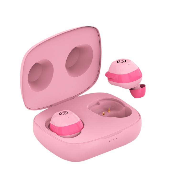 Probus Audio T20 TWS True Wireless Earbuds Environment Noise Cancellation with Mic|Upto 20hours Playtime Smart Touch|LightWeight|Sweatproof-Pink