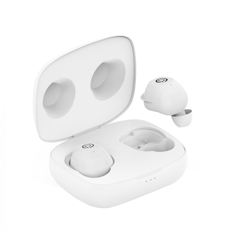 Probus Audio T20 TWS True Wireless Earbuds Environment Noise Cancellation with Mic|20 Hours Playtime Smart Touch|LightWeight|Sweatproof-White