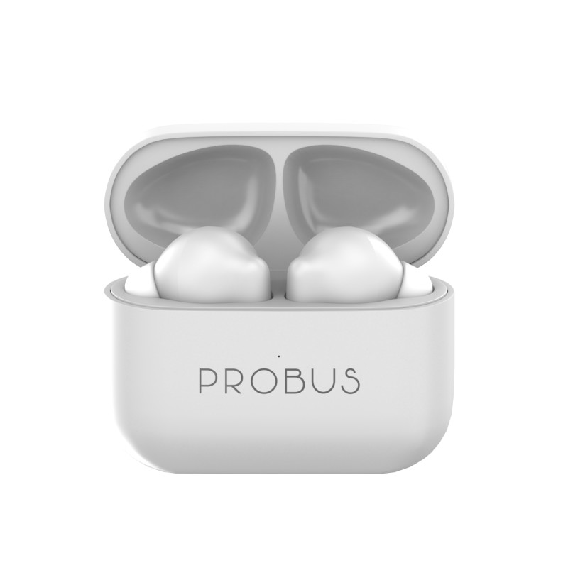 Probus Audio TWS True Wireless Earbuds Environment Noise Cancellation with Mic|18 hours Playtime Smart Touch|LightWeight|Sweatproof (A8-WH)