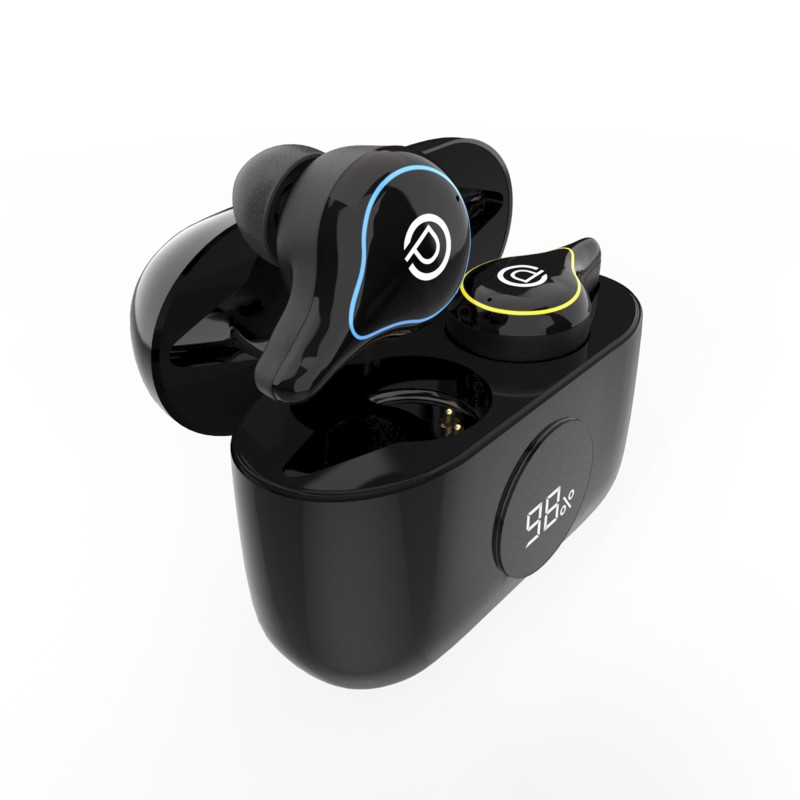 Probus Audio SE16s TWS True Wireless Earbuds Environment Noise Cancellation with Mic|20 hours Playtime Smart Touch | Light Weight | Sweatproof-Black
